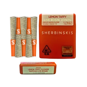 sherbinskis lemon taffy available in stock now, buy sherbinski pre rolls hemp, buy sherbinskis gelato hemp pre-rolls, buy sherbinski pre rolls